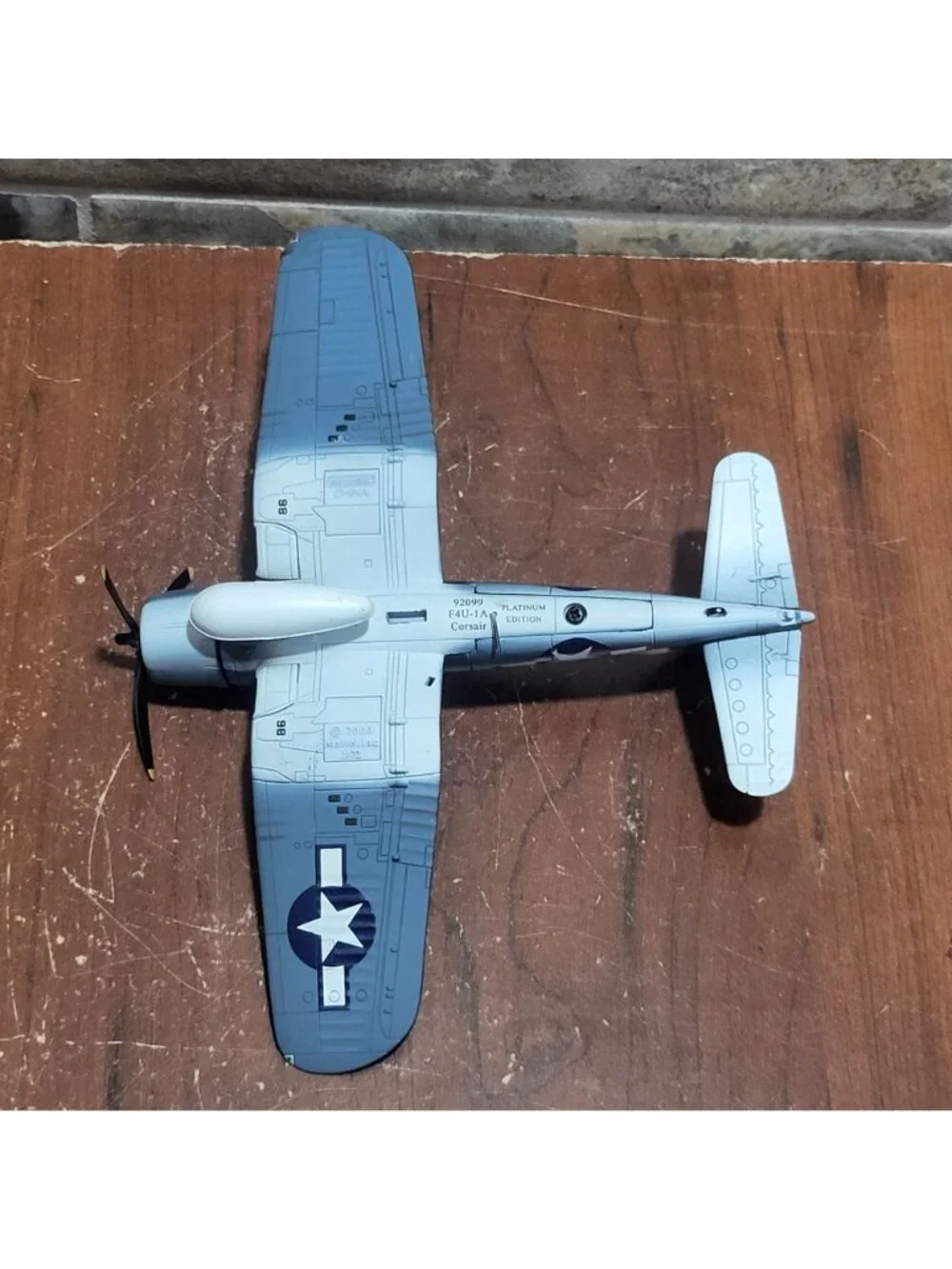 Assembled Airplane Model Kit Vought F4U Corsair Fighter Plane
